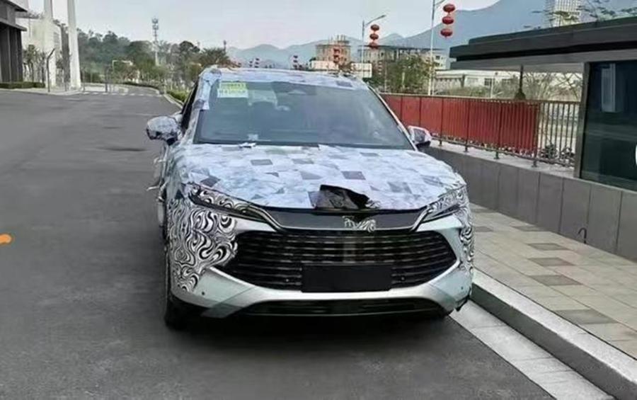 采用秦L同款前臉,比亞迪宋L DM-i諜照曝光,搭載DM-i 5.0混動(dòng)系統(tǒng)